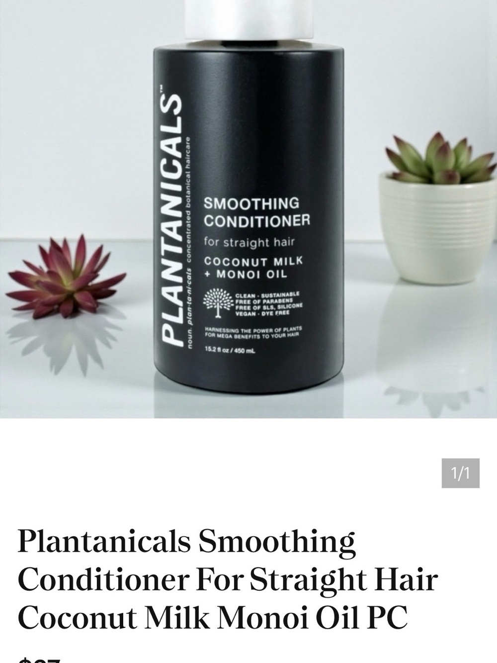 Smoothing Conditioner for Straight Hair - Black